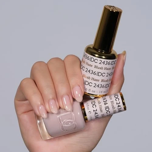DND DC Gel Polish Set, Sheer Collection, UV/LED Gel Polish and Air Dry Nail Lacquer, Matching Chip-Free Polish Duo,
