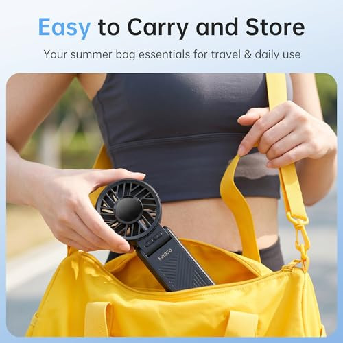 MINISO Handheld Portable Fan Foldable, 3600mAh Rechargeable Personal Fan