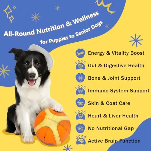 NATURE TARGET Dog Multivitamins for Overall Health with Minerals, Immune Support, Digestive Health, Joint, Hip, Skin &