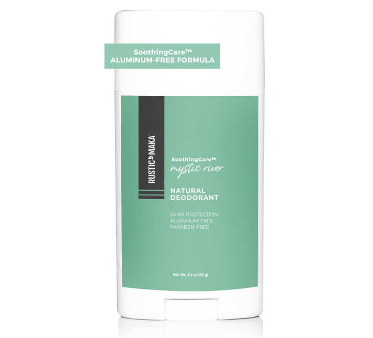 Rustic MAKA Natural Deodorant, Mystic River, Aluminum Free, Baking Soda Free