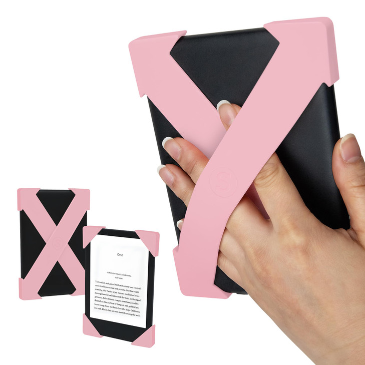 Strapsicle Silicone Hand Straps | Accessory for 6" Kindle (2022-2024) and Kobo Nia | 2-Pack | Blush