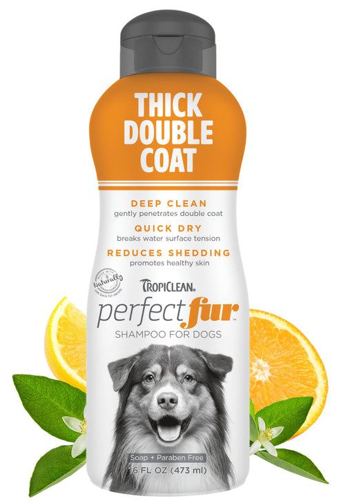 TropiClean Perfect Fur Detangling & Deshedding Shampoo, 16oz