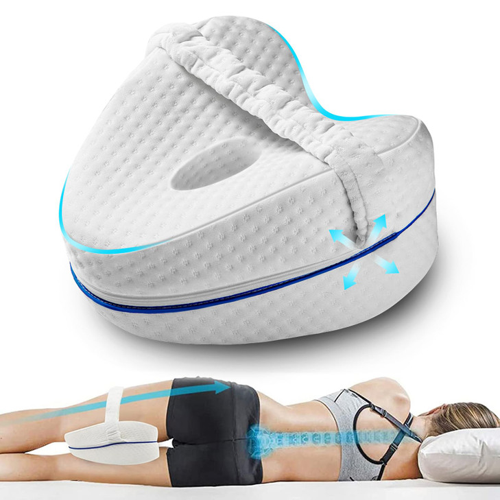 Vertdens Leg Pillow, Knee Pillow for Side Sleepers, Leg Pillows for Sleeping, Knee Cushion for Sleeping,Suitable for