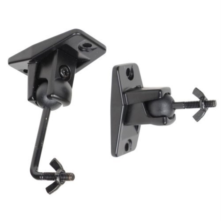 VideoSecu Speaker Wall Ceiling Mount Bracket One Pair for Universal Satellite, fits Keyhole and Thread Hole with 1/4
