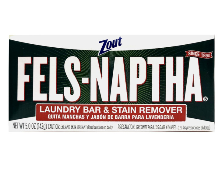 Fels Naptha Laundry Soap & Stain Remover Bar, Pack of 4