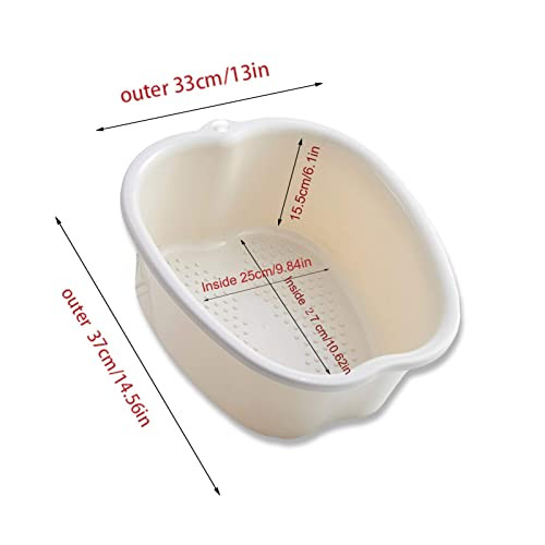 AXLOFO® Foot Soaking Bath Basin, Large Plastic Foot Soaking Tub, Feet Massage Feet Bath Bucket, Great for Getting the