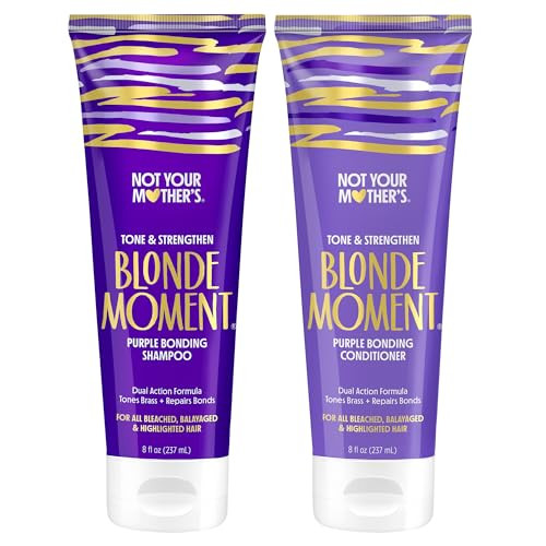 Not Your Mother's Blonde Moment Purple Shampoo and Conditioner (2-Pack) - 8 fl oz - Ideal for Blonde, Highlighted