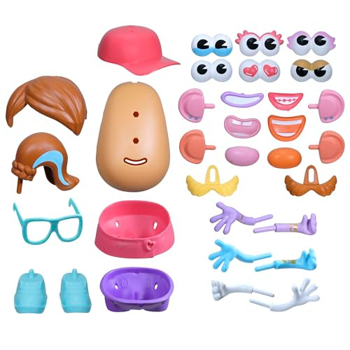 Potato Head Express Yourspud Playset with 1 Potato Body and 32 Accessories, Creative Toddler and Preschool Toys for