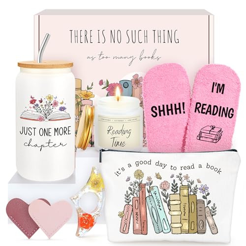HELORAY Book Lover Gifts for Women Bookish Gifts for Readers Book Accessories for Reading Lovers Bookish Items Themed