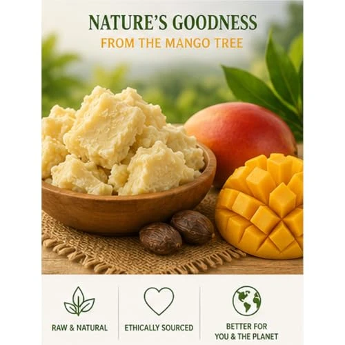 Mary Tylor Naturals Mango Butter 1 lb, Cold Pressed, Unrefined, Raw Pure Mango Butter