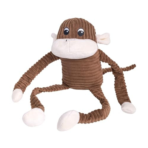 ZippyPaws Crinkle Monkey for Medium-Extra Large Dogs, Extra Large/Brown