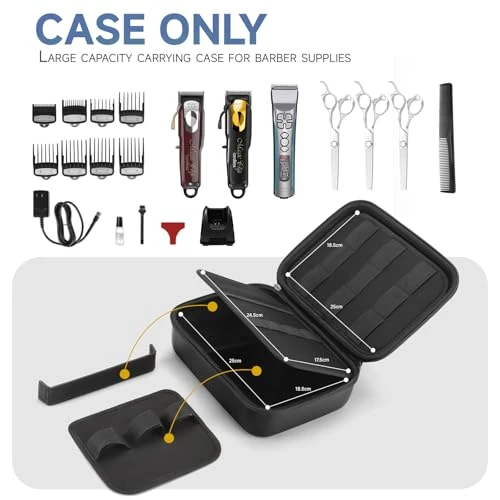 Hard Barber Accessories Case for Hair Clippers Mens Hair Cutting Barber