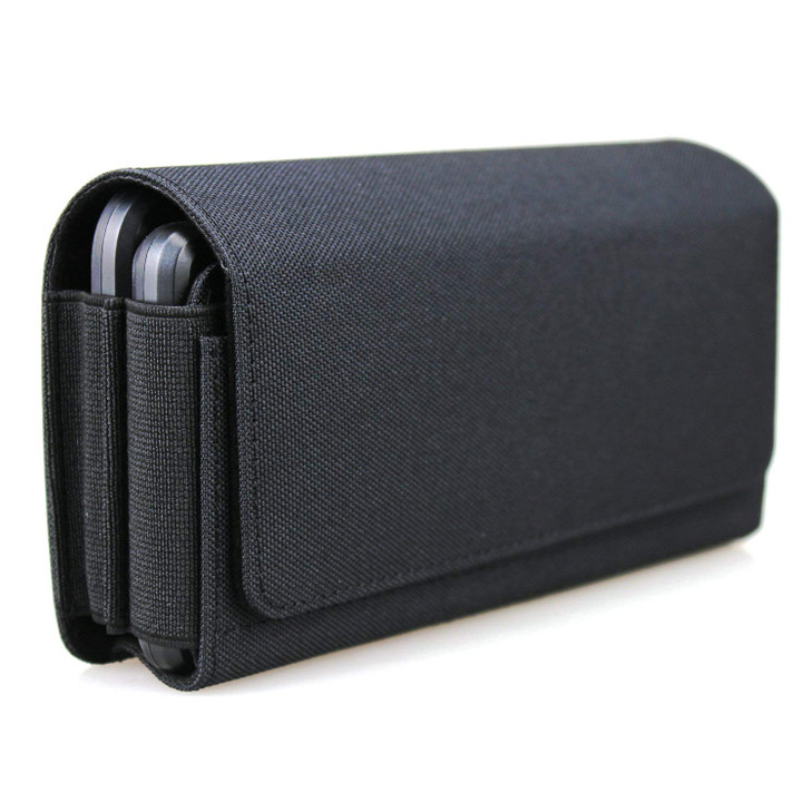 aubaddy Dual Phone Holster Pouch Case for 2 Phones, Double Decker Belt Clip Case for iPhone (17 16 15 14 13 12 11) Pro