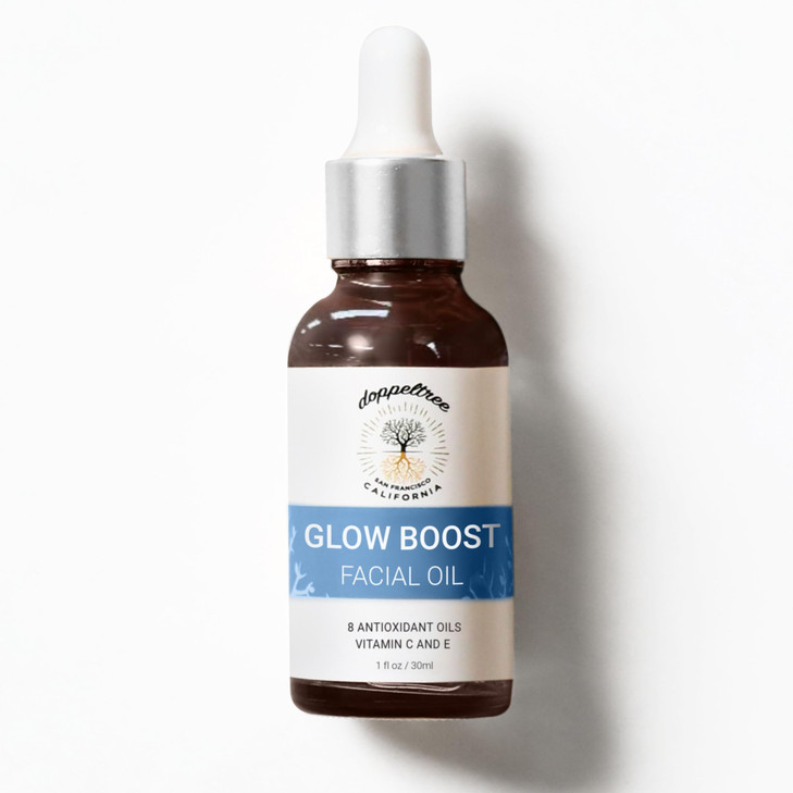 Doppeltree Face Oil for Glowing Skin and Gua Sha Facial Massage, Dermaplaning Facial Oil Anti Aging with Cold-pressed