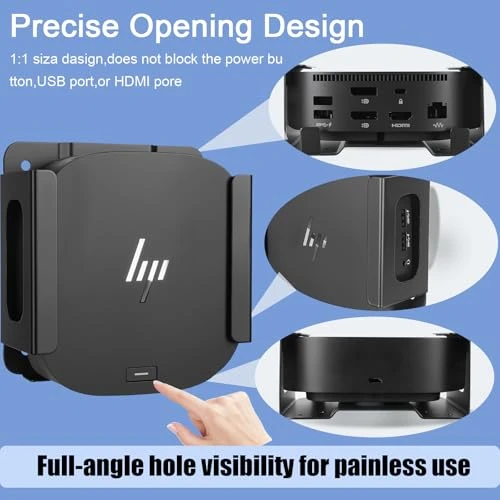 Metal VESA Mount and Under Desk Mount for HP USB-C Dock G5 Wall Mount,Designed for Docking Station Mounting Holder