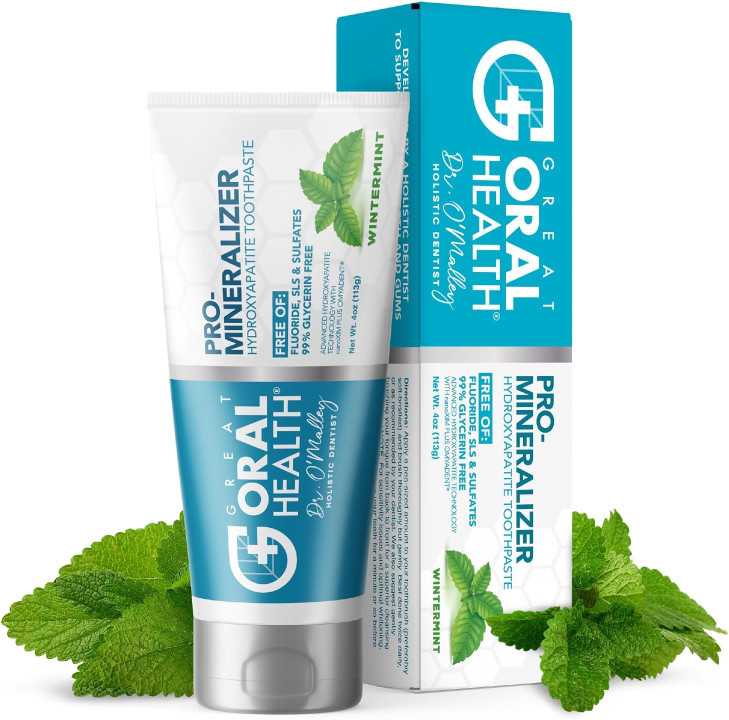 Nano hydroxyapatite Toothpaste Fluoride Free | Pro Remineralizing Toothpaste Plus Anti Cavity Xylitol  Dentist
