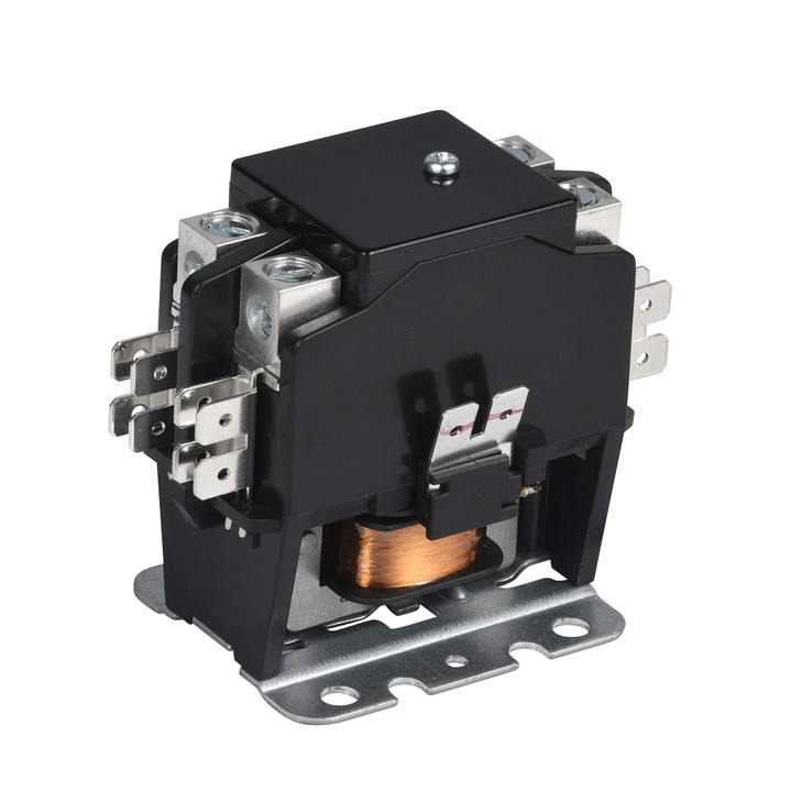 SunLee 2 Pole 40 Amp 208/240Vac Coil UL Recognized A2L Compliant Definite Purpose Contactor Heavy Duty HVAC