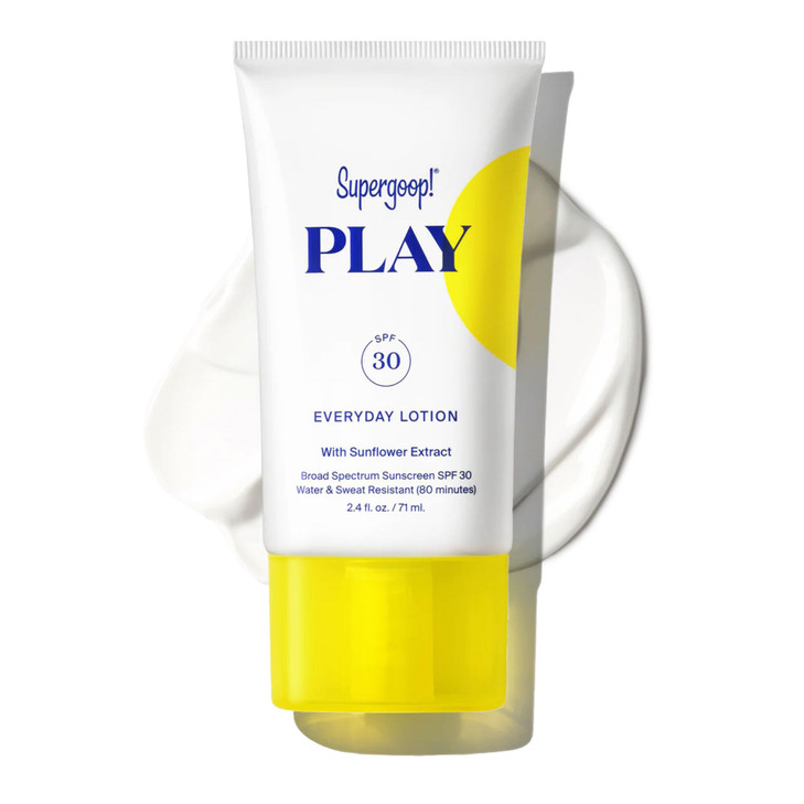 Supergoop! PLAY Everyday Lotion SPF 50 - Broad Spectrum Body & Face Sunscreen - Great for Active Days - Fast