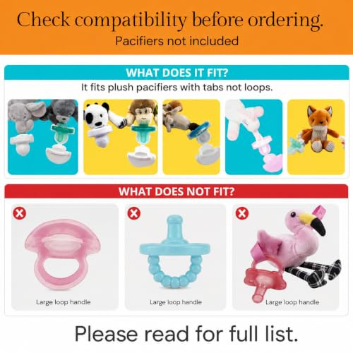 The Keepsie Pacifier Cover  Compatible with Pacifiers, Paci Clips & Plush Attachments | BPA-Free Travel Case | Pink,