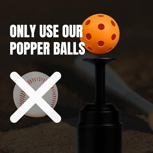 The Original Baseball Mini Popper (3 Balls Included) - for Ages 14 & Under