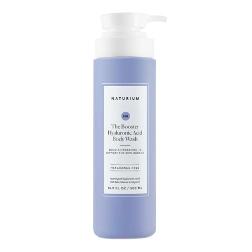 Naturium The Booster Hyaluronic Acid Body Wash, Hydrating & Moisturizing plus Minimizes Dryness, with Glycerin &