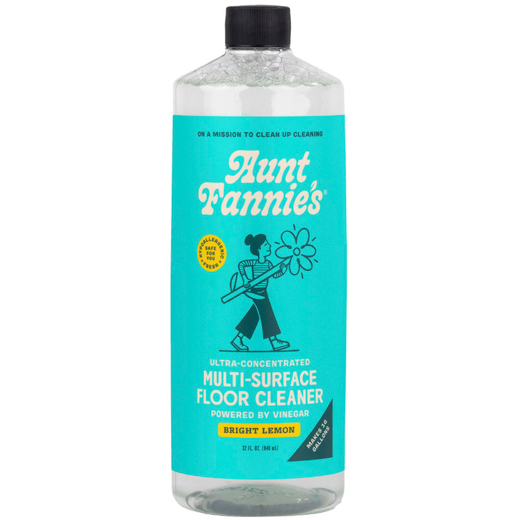 Aunt Fannie's Ultra Concentrated Vinegar Floor Cleaner, Lemon, 1 Pack