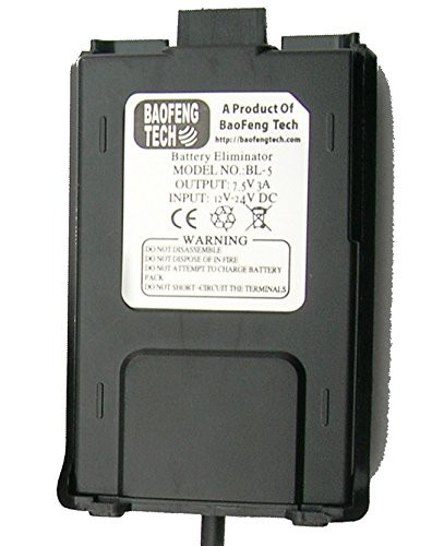 BTECH, BaoFeng BL-5 Battery Eliminator for BF-F8HP, UV-5X3, and UV-5R Radios