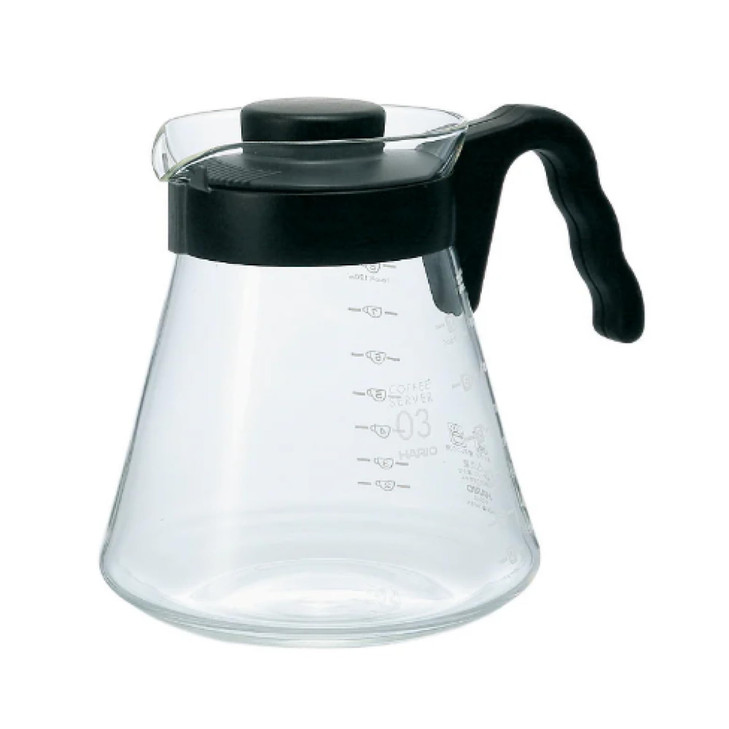 Hario V60 Glass Coffee Server, 1000ml, Black