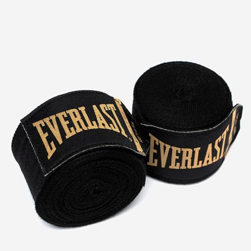 Everlast Elite 180-inch Boxing Hand Wraps Gloves | Handwraps | Black
