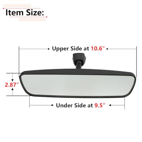 RLB-HILON 10.6 Rear View Mirror, Universal Fit Type