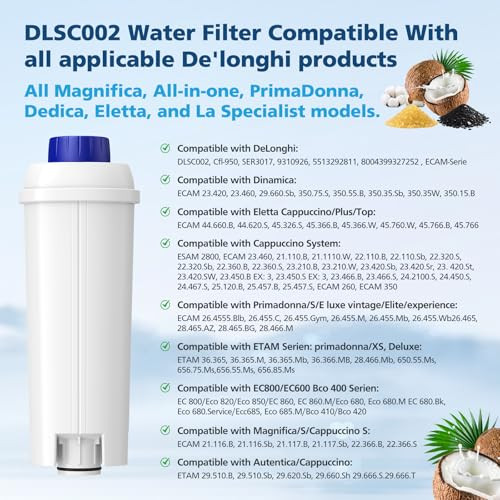 DLSC002 Water Filter Replacement For Delonghi Coffee Machine Filter