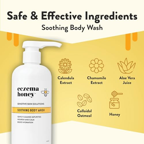 ECZEMA HONEY Soothing Body Wash, Daily Shower Gel & Eczema Care (13 Oz)