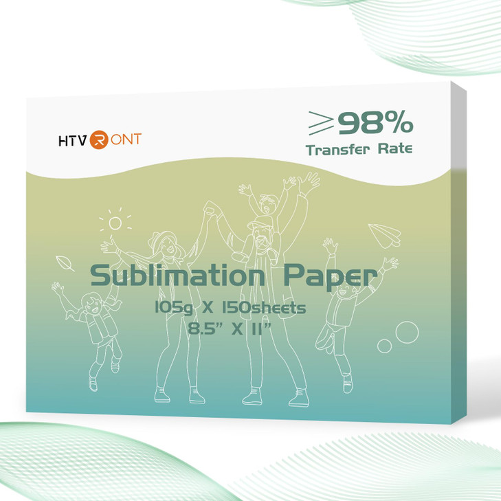 HTVRONT Sublimation Paper for T-Shirts & Mug,150 Sheets 105g 8.5x11 Inch A4