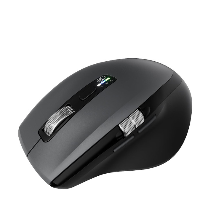 INFINMIND Wireless Side Scroll Mouse with Multi-Device, Ergonomic Computer Mice with Smart Flying Scroll, Quiet Click,