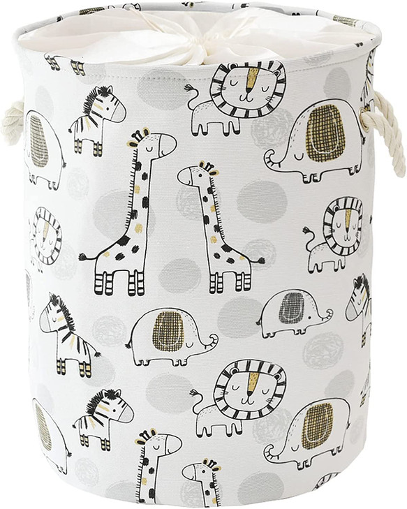 INough Kids Laundry Basket Extra Large Baby Hamper for Nursery, 58L Kids Baskets for Nursery Stuffed Animal Storage