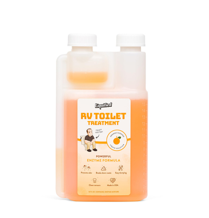 Liquified RV Toilet Treatment - Black Holding Tank Digester - Odor Eliminator - Orange Scent - Matts RV Reviews
