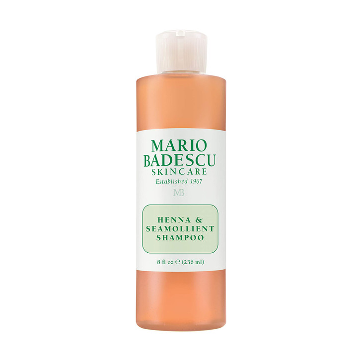 Mario Badescu Henna & Seamollient Hair Shampoo for Men & Women - Moisturizing Shampoo with Seaweed, Glycerin and Lemongrass Extracts - Adds Volume an