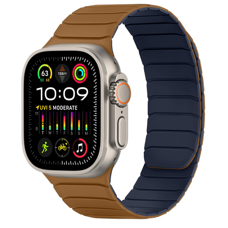 Tasikar Magnetic Bands Compatible with Apple Watch 49mm 46mm 45mm 44mm 42mm Soft Silicone Replacement Loop Wristband