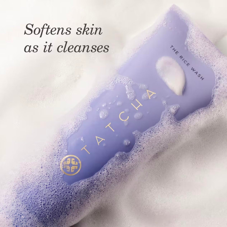 TATCHA The Rice Wash, Soft Cream Facial Cleanser with Japanese Rice Powder