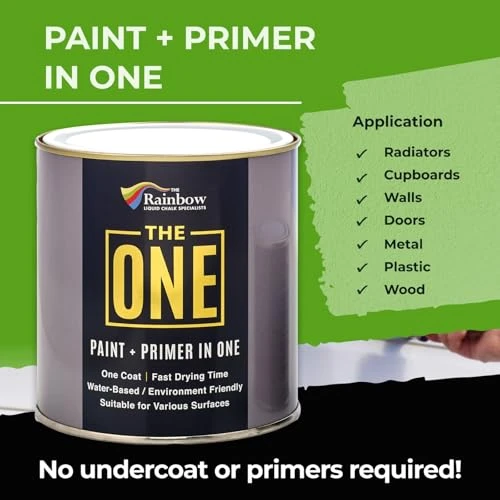 THE ONE All-In-One Paint & Primer - Black Matte, 8.5 Fl Oz/250ml Sample | 1 Coat Formula | Easy Indoor & Outdoor