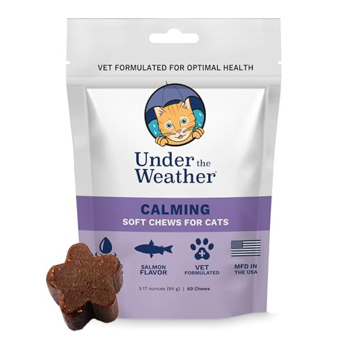 Under the Weather Pets | Natural Calming for Cats, 60 Soft Chews |áIngredients Include Thiamine, Normal Nervous System