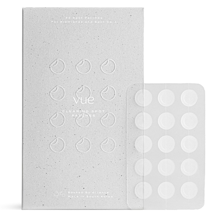 Vue Clearing Spot Patches - Hydrocolloid Pimple Patches, Acne Spot Dots for Blemishes and Breakouts, Redness and