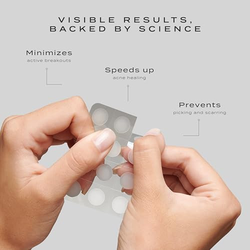 Vue Clearing Spot Patches - Hydrocolloid Pimple Patches, Acne Spot Dots for Blemishes and Breakouts, Redness and