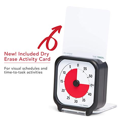 Time Timer 3 inch Visual Timer  60 Minute Kids Desk Countdown Clock with Dry Erase Activity Card and Desktop App