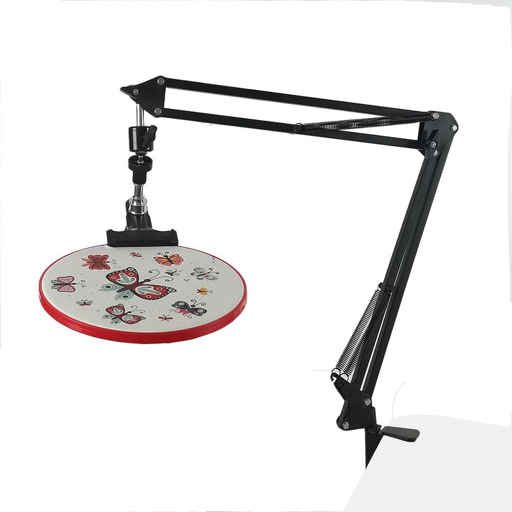 Embroidery Hoop Holder Adjust Embroidery Hoop Stand Metal Embroidery Stand Folding Embroidery Stand Cross Stitch Stand