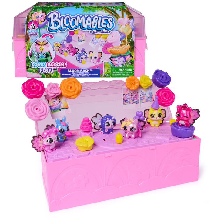 Hatchimals Bloomables Bloom Bash 6-Pack Terrarium Carton Playset, Ages 4+