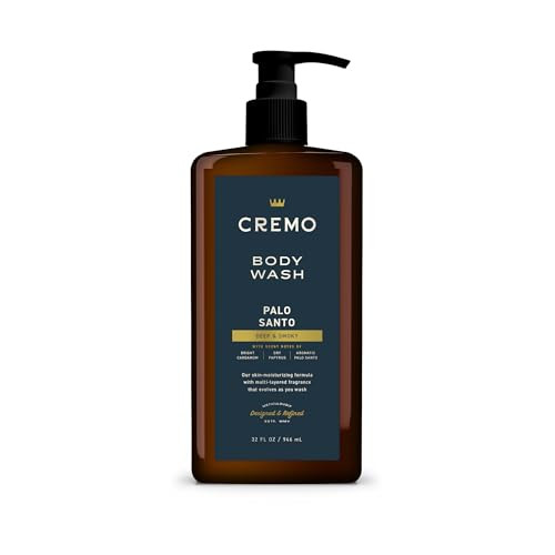 Cremo Rich-Lathering Palo Santo Body Wash for Men, 32 Fl Oz