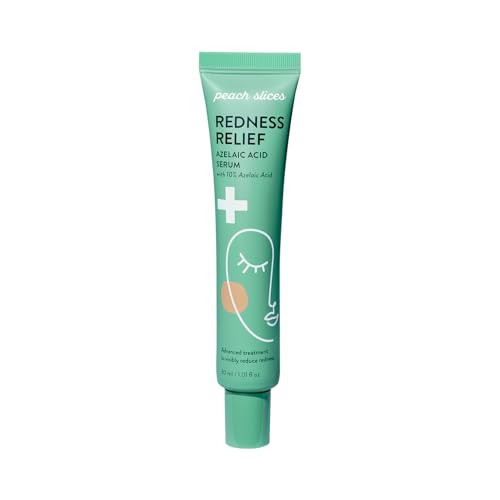 Peach Slices - Redness Relief 10% Azelaic Acid Serum (1.01 oz) - Advanced Skincare - Includes Panthenol, Cica, Algae -