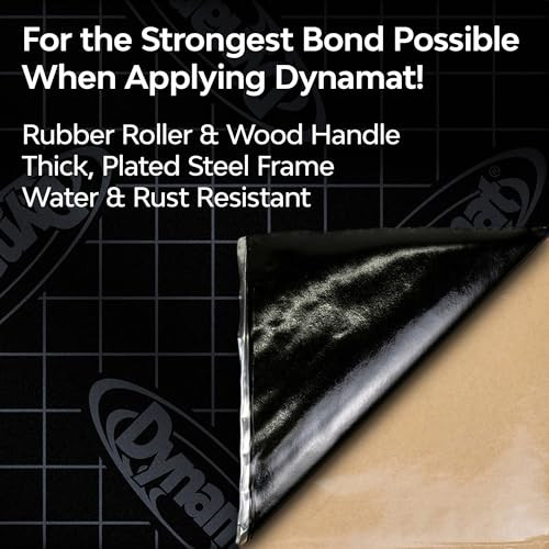 Dynamat Dynaroller: Rubber Roller Tool for Applying Sound Deadening and Car & Home Insulation Material A Achieve