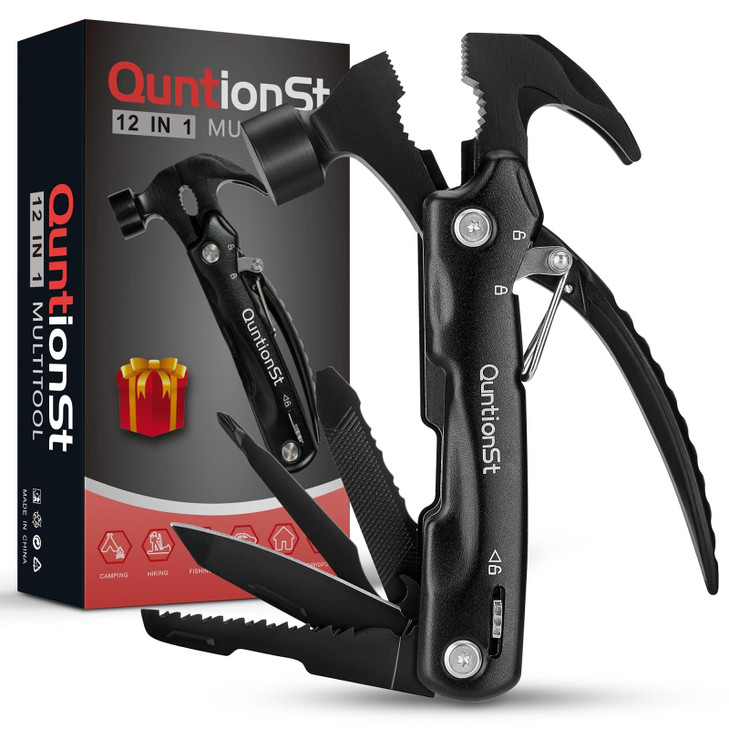 Gifts for Men, Valentines Day,12-in-1 Hammer Multitool, Stocking Stuffers for Men,Christmas Stocking Stuffers for